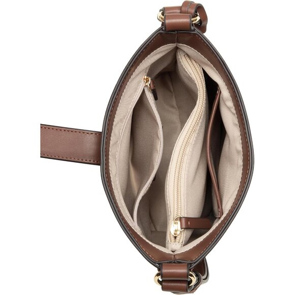 Crossbody Bucket Bag Leather Lining Lightweight for Women Stylish Carryall - Picture 3 of 4